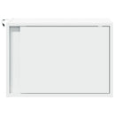 vidaXL fehér falra szerelhető éjjeliszekrény LED-világítással