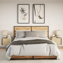 vidaXL 2 db sonoma tölgy színű fali éjjeliszekrény LED-világítással