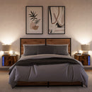 vidaXL 2 db sonoma tölgy színű fali éjjeliszekrény LED-világítással