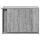 vidaXL szürke sonoma színű fali éjjeliszekrény LED-világítással