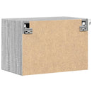 vidaXL 2 db szürke sonoma színű fali éjjeliszekrény LED-világítással