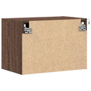 vidaXL barna tölgy színű fali éjjeliszekrény LED-világítással