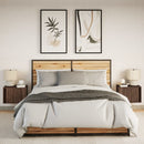 vidaXL 2 db barna tölgy színű éjjeliszekrény LED-világítással