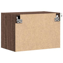 vidaXL 2 db barna tölgy színű éjjeliszekrény LED-világítással