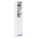 vidaXL fehér szerelt fa tálalószekrény LED-del 36 x 32,5 x 200 cm