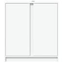 vidaXL fehér szerelt fa tálalószekrény LED-del 77 x 34 x 85 cm