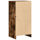 vidaXL füstös tölgy szerelt fa tálalószekrény LED-del 42,5x34x85 cm