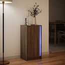 vidaXL barna tölgy szerelt fa LED-es tálalószekrény 42,5 x 34 x 85 cm