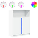 vidaXL fehér szerelt fa tálalószekrény LED-del 77 x 34 x 100 cm