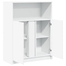 vidaXL fehér szerelt fa tálalószekrény LED-del 77 x 34 x 100 cm