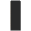 vidaXL fekete szerelt fa tálalószekrény LED-del 77 x 34 x 100 cm