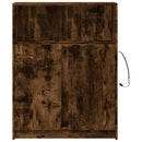 vidaXL füstös tölgy szerelt fa tálalószekrény LED-del 77 x 34 x 100 cm