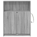 vidaXL szürke sonoma szerelt fa tálalószekrény LED-del 77x34x100 cm