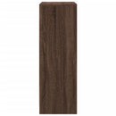 vidaXL barna tölgy szerelt fa tálalószekrény LED-del 77x34x100 cm