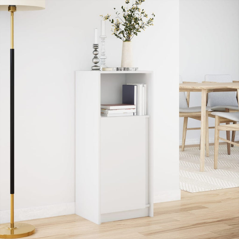 vidaXL fehér szerelt fa tálalószekrény LED-del 42,5 x 34 x 100 cm