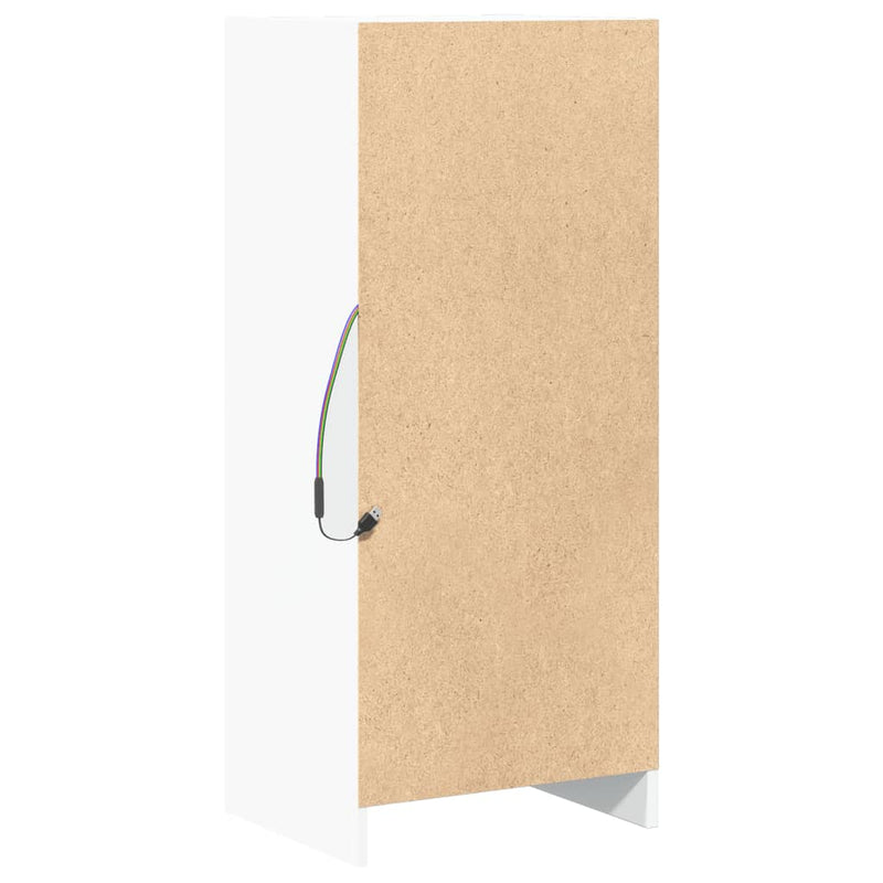 vidaXL fehér szerelt fa tálalószekrény LED-del 42,5 x 34 x 100 cm