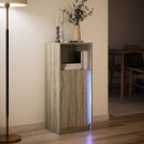 vidaXL sonoma tölgy szerelt fa tálalószekrény LED-del 42,5x34x100 cm