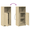 vidaXL sonoma tölgy szerelt fa tálalószekrény LED-del 42,5x34x100 cm