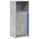 vidaXL betonszürke szerelt fa LED-es tálalószekrény 42,5 x 34 x 100 cm