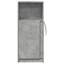 vidaXL betonszürke szerelt fa LED-es tálalószekrény 42,5 x 34 x 100 cm