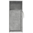 vidaXL betonszürke szerelt fa LED-es tálalószekrény 42,5 x 34 x 100 cm