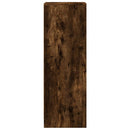 vidaXL füstös tölgy szerelt fa tálalószekrény LED-del 42,5x34x100 cm