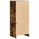 vidaXL füstös tölgy szerelt fa tálalószekrény LED-del 42,5x34x100 cm