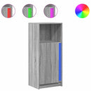 vidaXL szürke sonoma szerelt fa tálalószekrény LED-del 42,5x34x100 cm