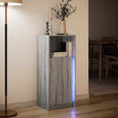 vidaXL szürke sonoma szerelt fa tálalószekrény LED-del 42,5x34x100 cm