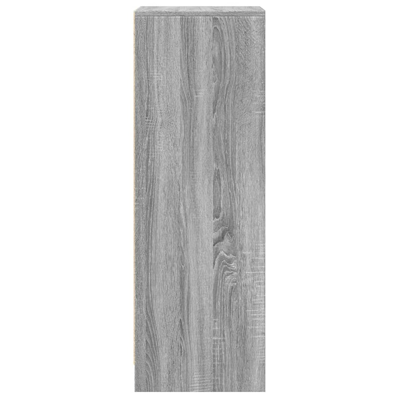 vidaXL szürke sonoma szerelt fa tálalószekrény LED-del 42,5x34x100 cm