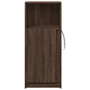 vidaXL barna tölgy szerelt fa tálalószekrény LED-del 42,5x34x100 cm