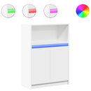 vidaXL fehér szerelt fa tálalószekrény LED-del 72 x 34 x 100 cm