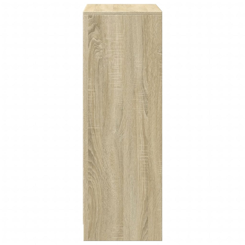 vidaXL sonoma tölgy szerelt fa tálalószekrény LED-del 72 x 34 x 100 cm