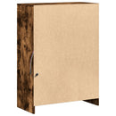 vidaXL füstös tölgy szerelt fa tálalószekrény LED-del 72x34x100 cm