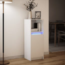 vidaXL fehér szerelt fa tálalószekrény LED-del 38 x 34 x 100 cm