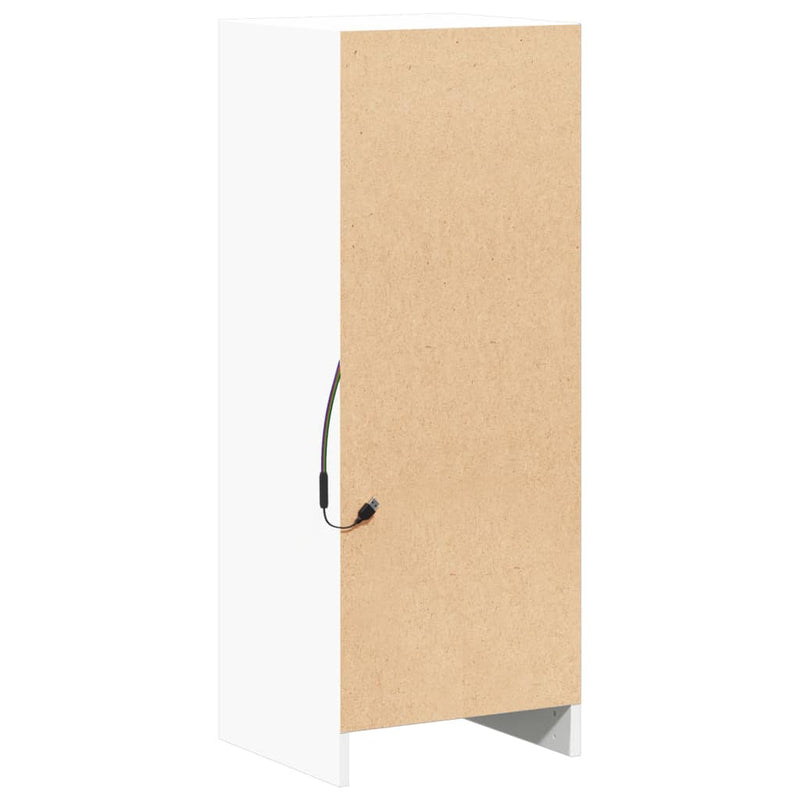 vidaXL fehér szerelt fa tálalószekrény LED-del 38 x 34 x 100 cm