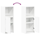 vidaXL fehér szerelt fa tálalószekrény LED-del 38 x 34 x 100 cm