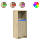 vidaXL sonoma tölgy szerelt fa tálalószekrény LED-del 38 x 34 x 100 cm