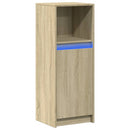 vidaXL sonoma tölgy szerelt fa tálalószekrény LED-del 38 x 34 x 100 cm