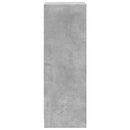 vidaXL betonszürke szerelt fa tálalószekrény LED-del 38 x 34 x 100 cm