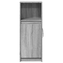 vidaXL szürke sonoma szerelt fa tálalószekrény LED-del 38x34x100 cm