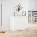 vidaXL fehér szerelt fa tálalószekrény LED-del 72 x 34 x 61 cm