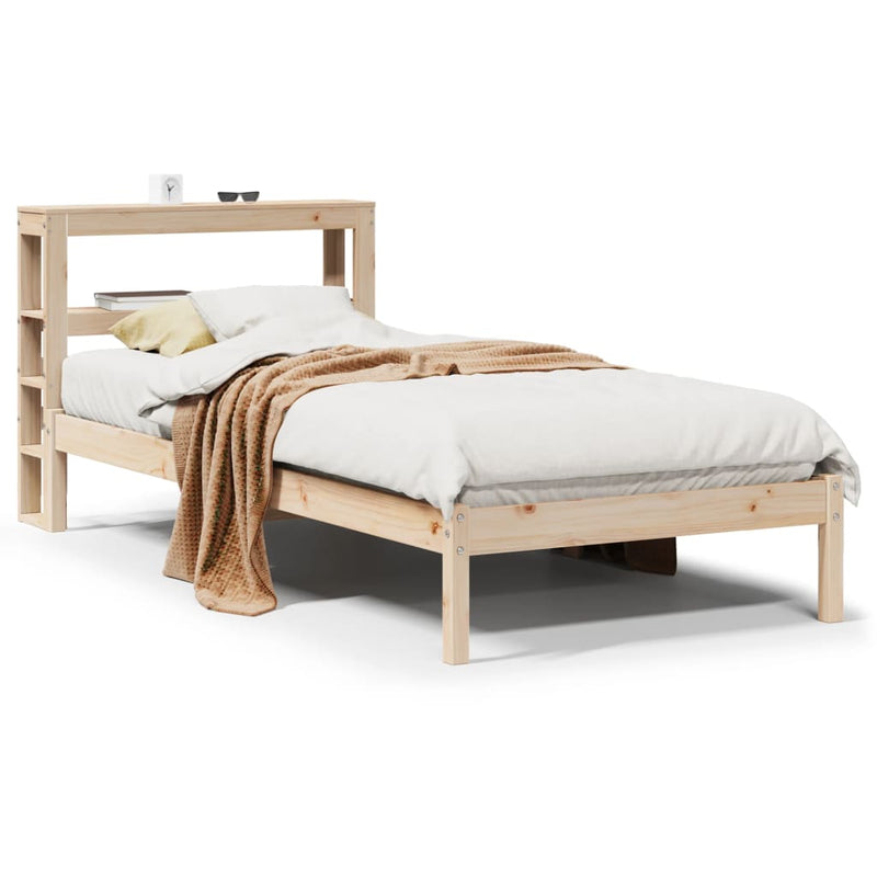 vidaXL tömör fenyőfa ágy matrac nélkül 75 x 190 cm