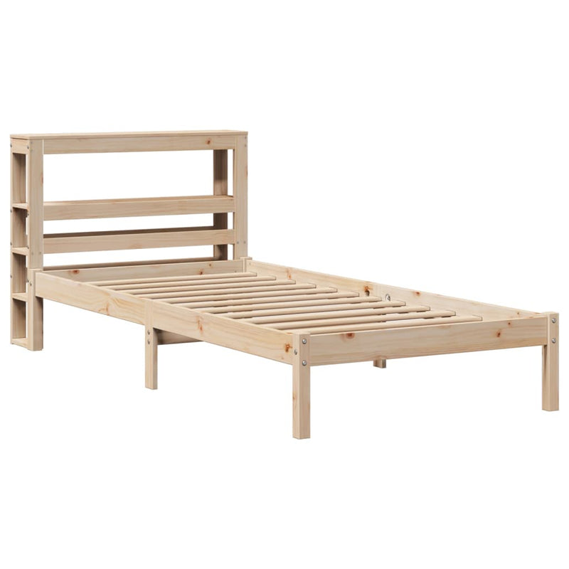 vidaXL tömör fenyőfa ágy matrac nélkül 75 x 190 cm