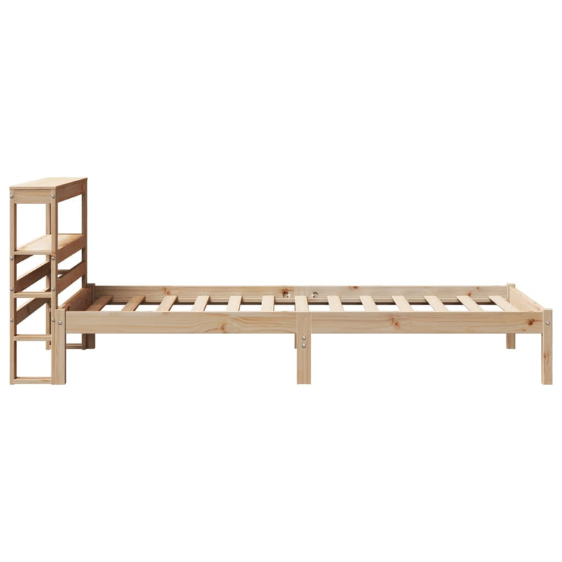 vidaXL tömör fenyőfa ágy matrac nélkül 75 x 190 cm