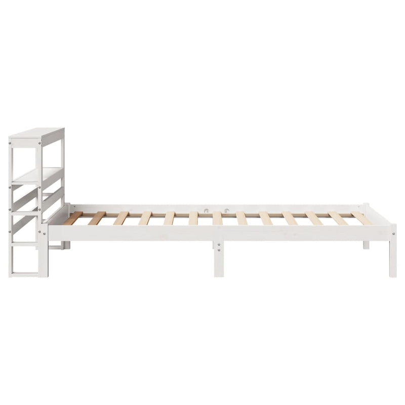vidaXL fehér tömör fenyőfa ágykeret matrac nélkül 90 x 190 cm