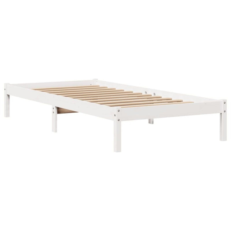 vidaXL fehér tömör fenyőfa ágykeret matrac nélkül 90 x 190 cm