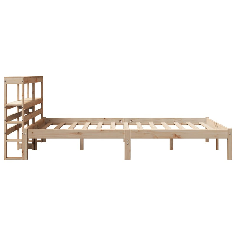 vidaXL tömör fenyőfa ágy matrac nélkül 140 x 190 cm