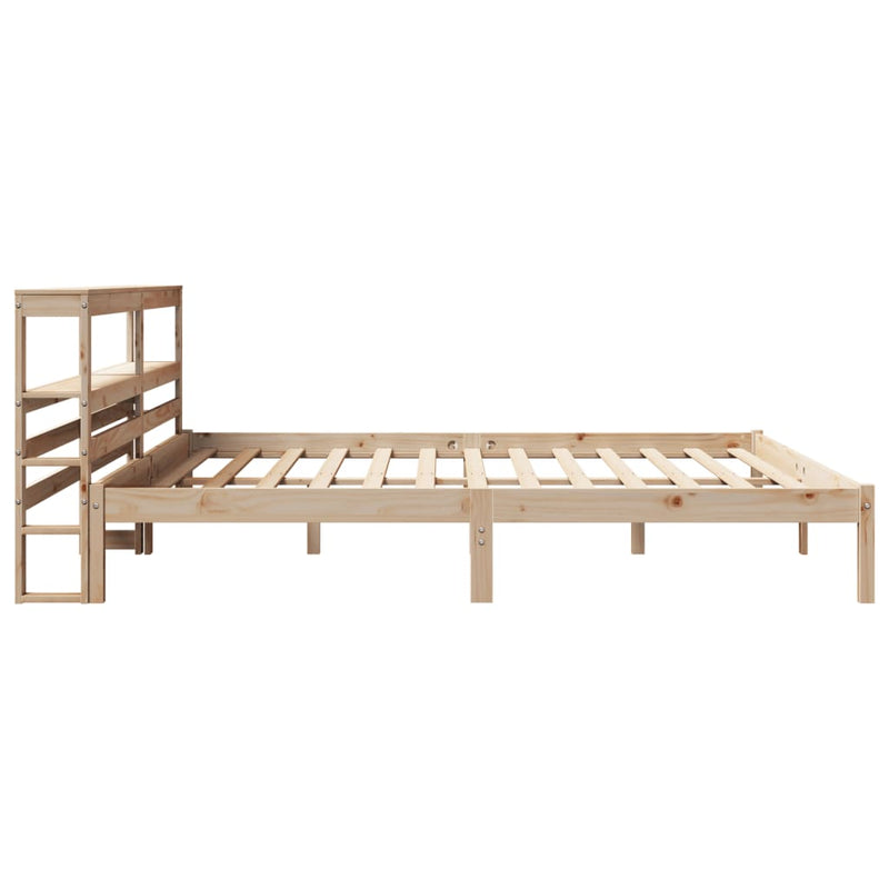 vidaXL tömör fenyőfa ágy matrac nélkül 200 x 200 cm