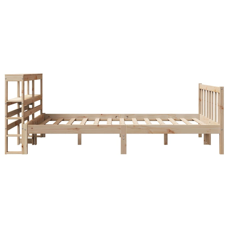 vidaXL tömör fenyőfa ágy matrac nélkül 140 x 190 cm